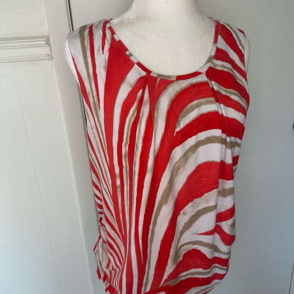 Preston & York Elegant Red Tank Top size L - Picture 3 of 8